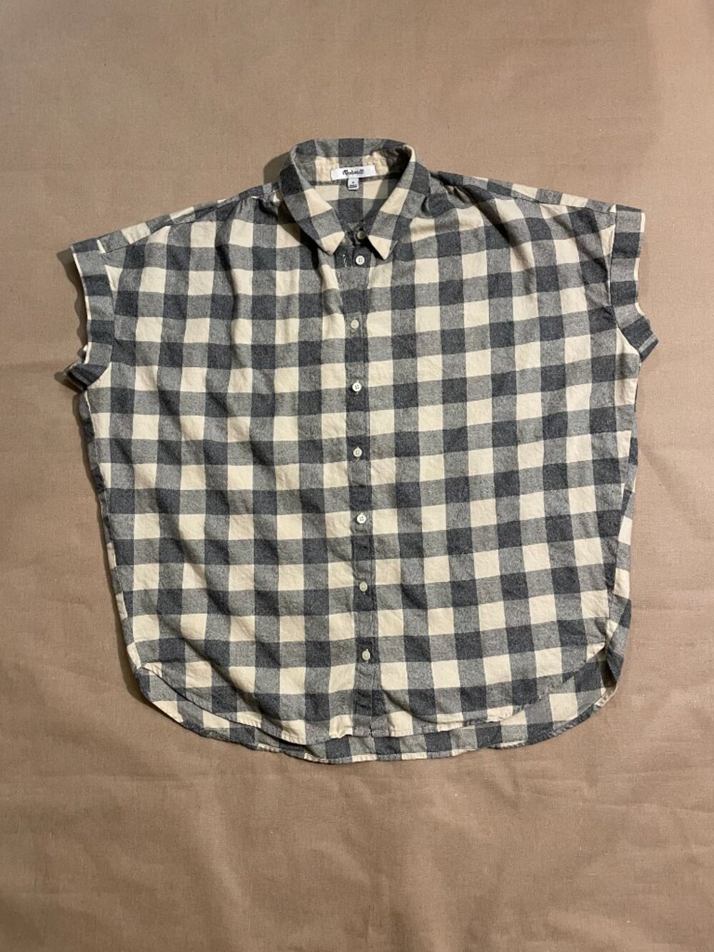 Madewell Central Shirt Size M Buffalo Check Cotton Relaxed Oversized Preppy - Picture 4 of 10